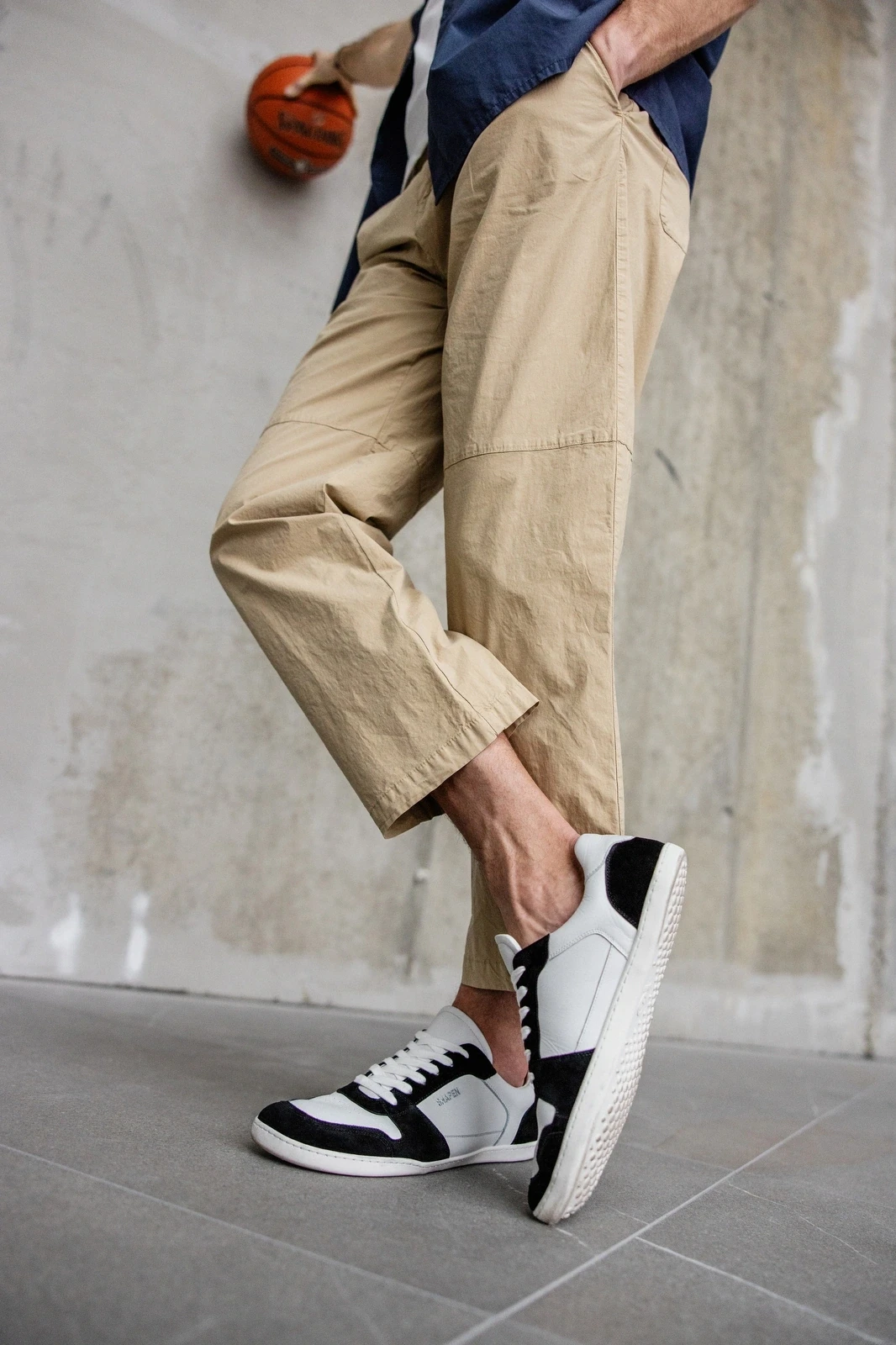 Босоногие кроссовки Shapen RE:WIND — чёрный и белый, фото 15