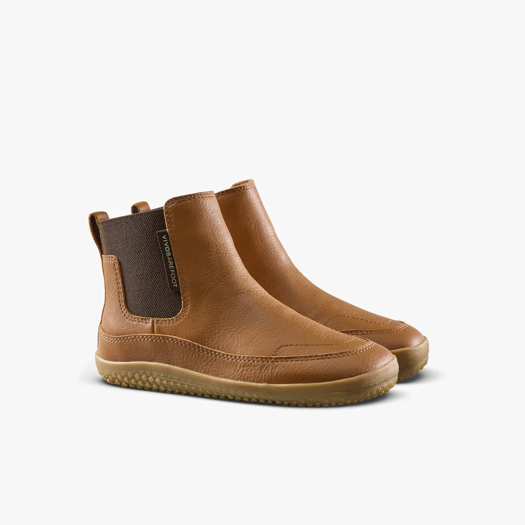 Ботинки Vivobarefoot Gobi Chelsea — детская модель, коричневый, фото 4
