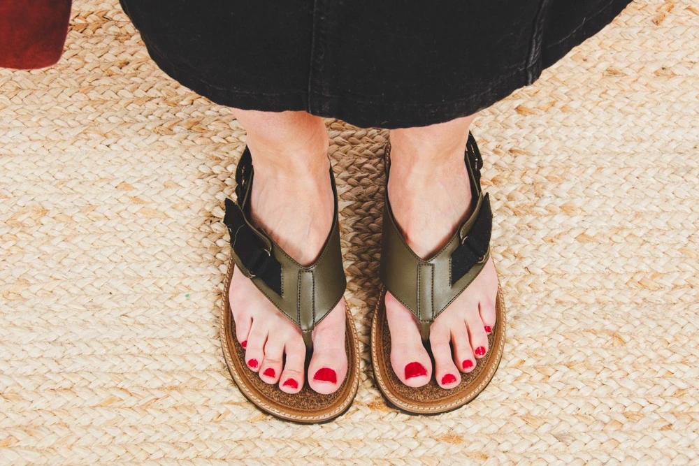 Босоногие сандалии Sambas the bambas Gaia — оливковые, фото 2