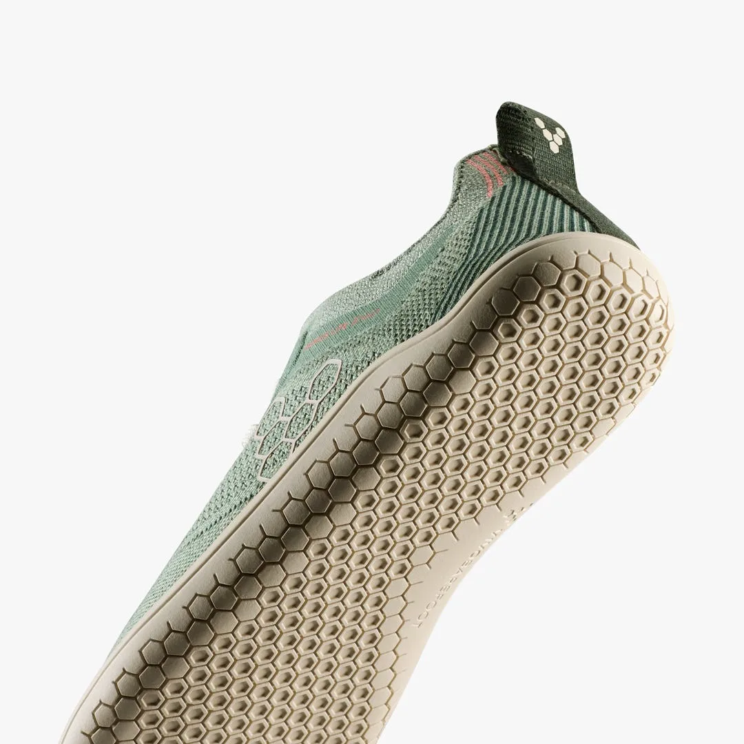 Кроссовки Vivobarefoot Primus Lite Knit Natural — женская модель, приглушённый зелёный, фото 8