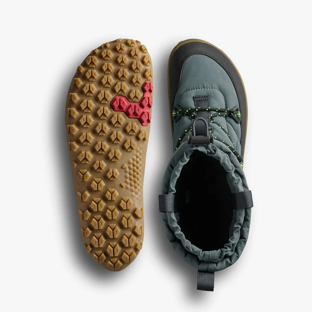 Ботинки Vivobarefoot Tracker Pioneer Boot WP — женская модель, тёмный серо-зелёный, фото 2