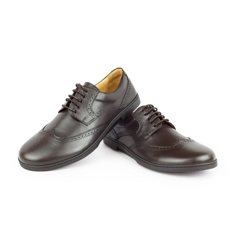 Мужские туфли ZAQQ BRIQ Brogue Dark Brown (тёмно-коричневый цвет) — фото 1 из 16