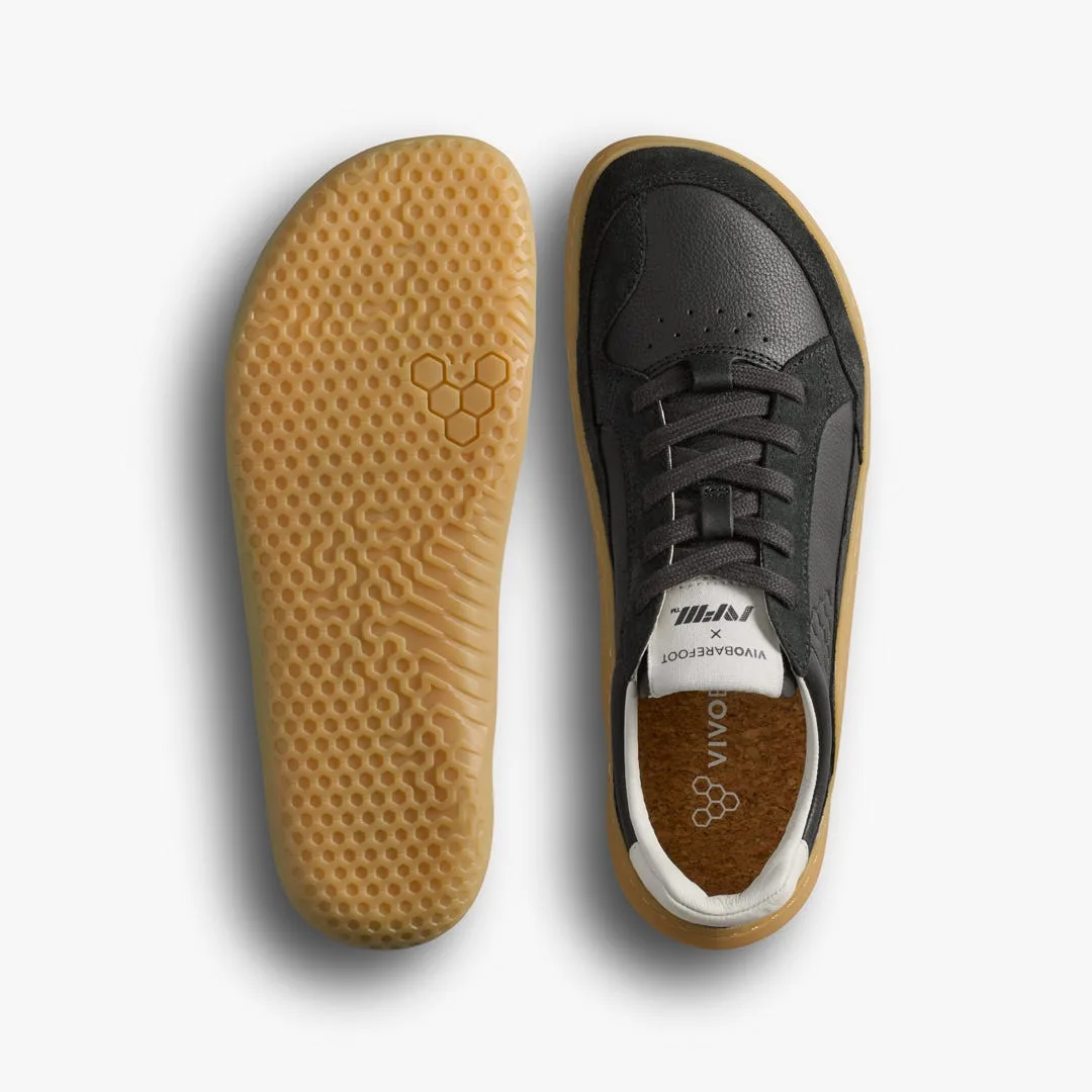 Кроссовки Vivobarefoot Gobi II Sneaker Leather — женская модель, чёрный, фото 3