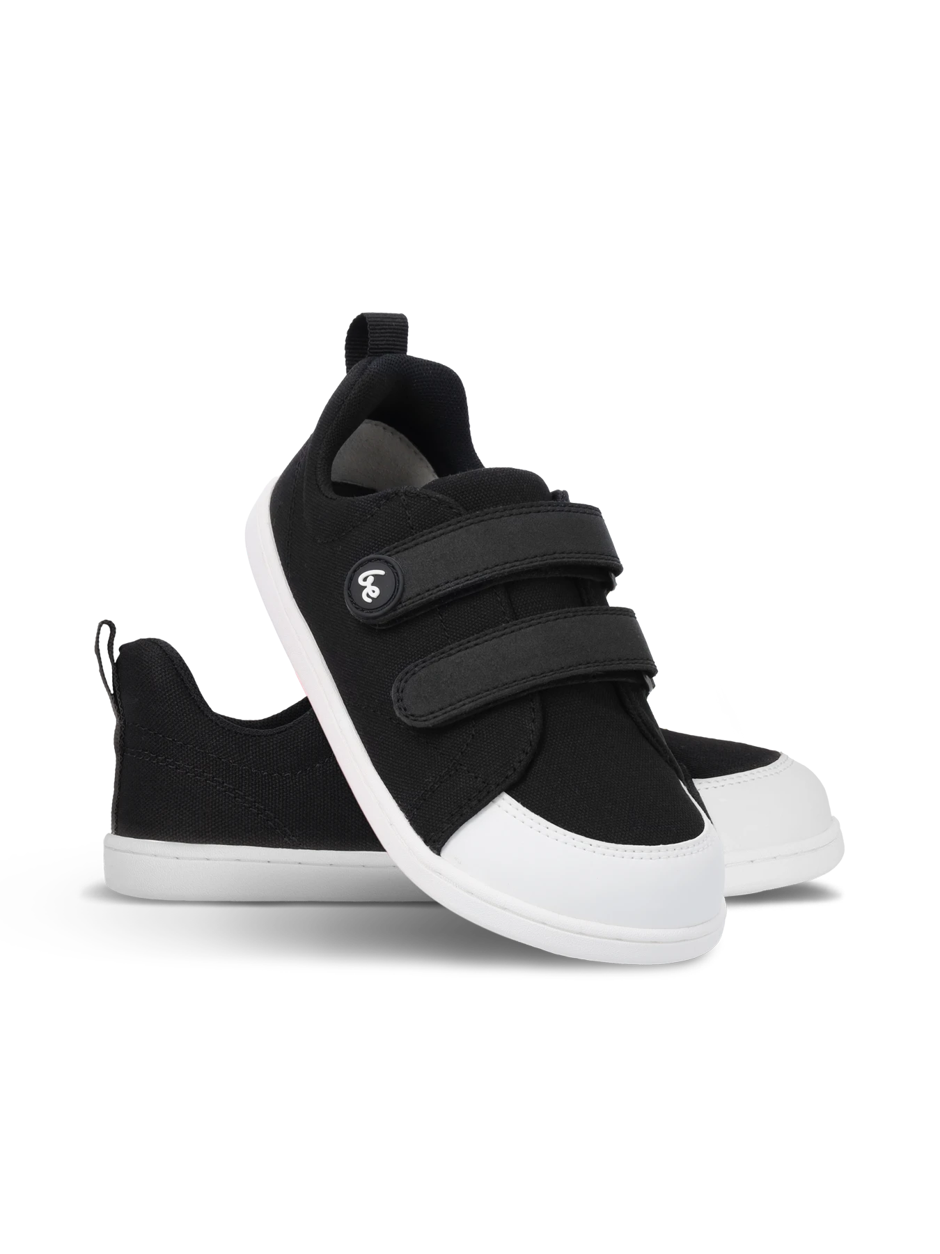 Детские босоногие кроссовки Be Lenka Canvi Preschool - чёрный и белый, фото 3