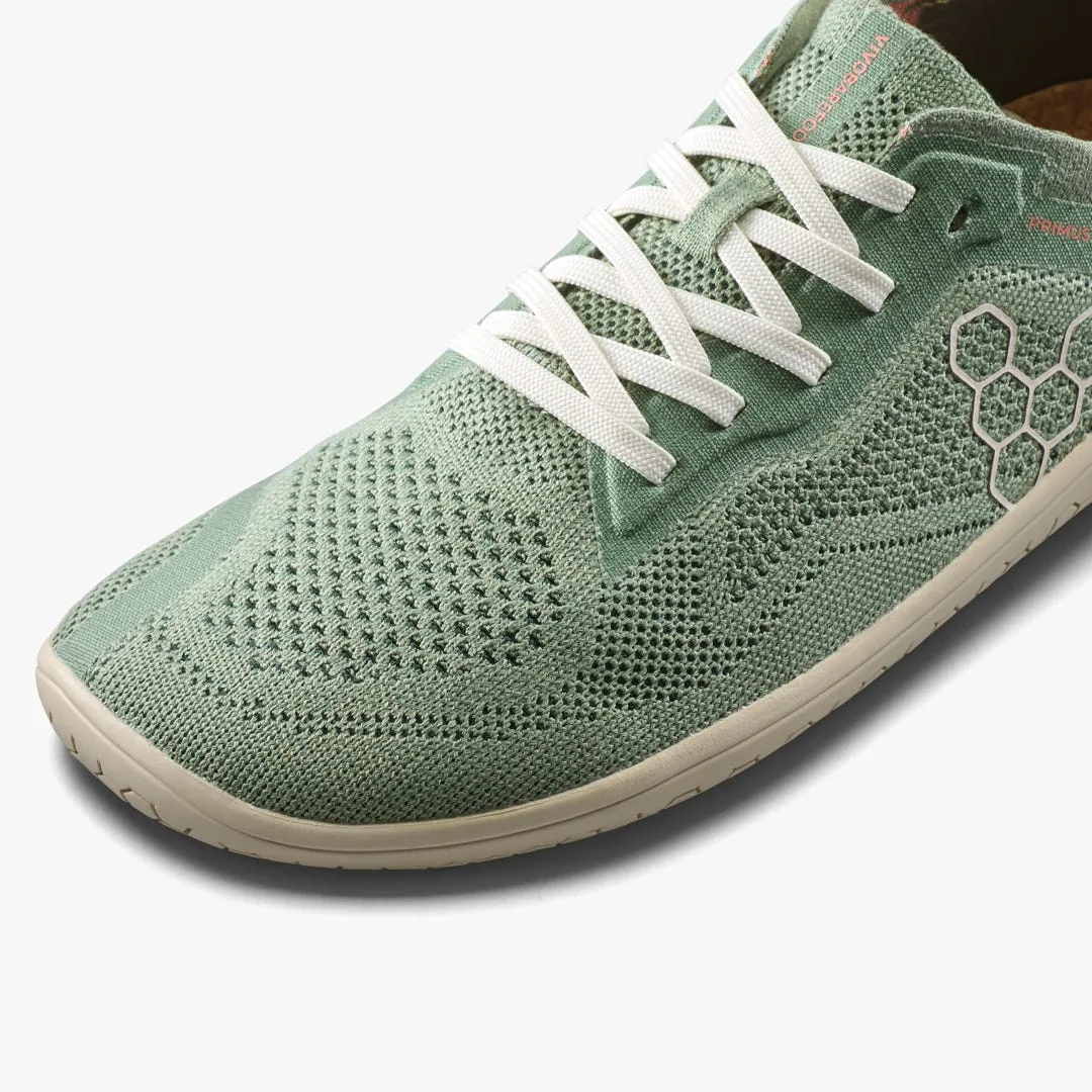 Кроссовки Vivobarefoot Primus Lite Knit Natural — женская модель, приглушённый зелёный, фото 7